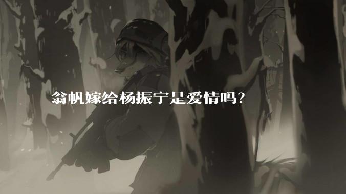 翁帆嫁给杨振宁是爱情吗？