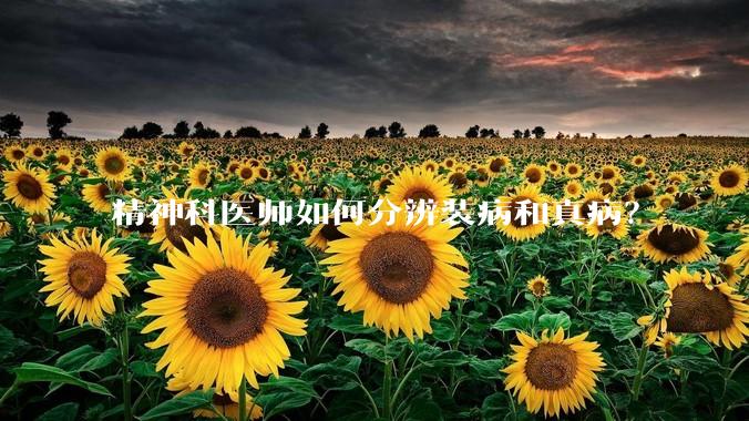 精神科医师如何分辨装病和真病？