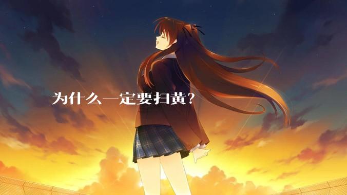 为什么一定要扫黄？