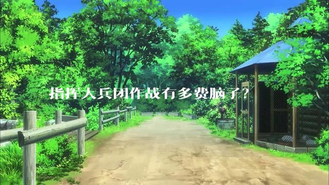 指挥大兵团作战有多费脑子？